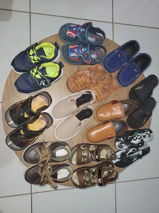 Lote de Sapatos Infantis - Diversos Modelos