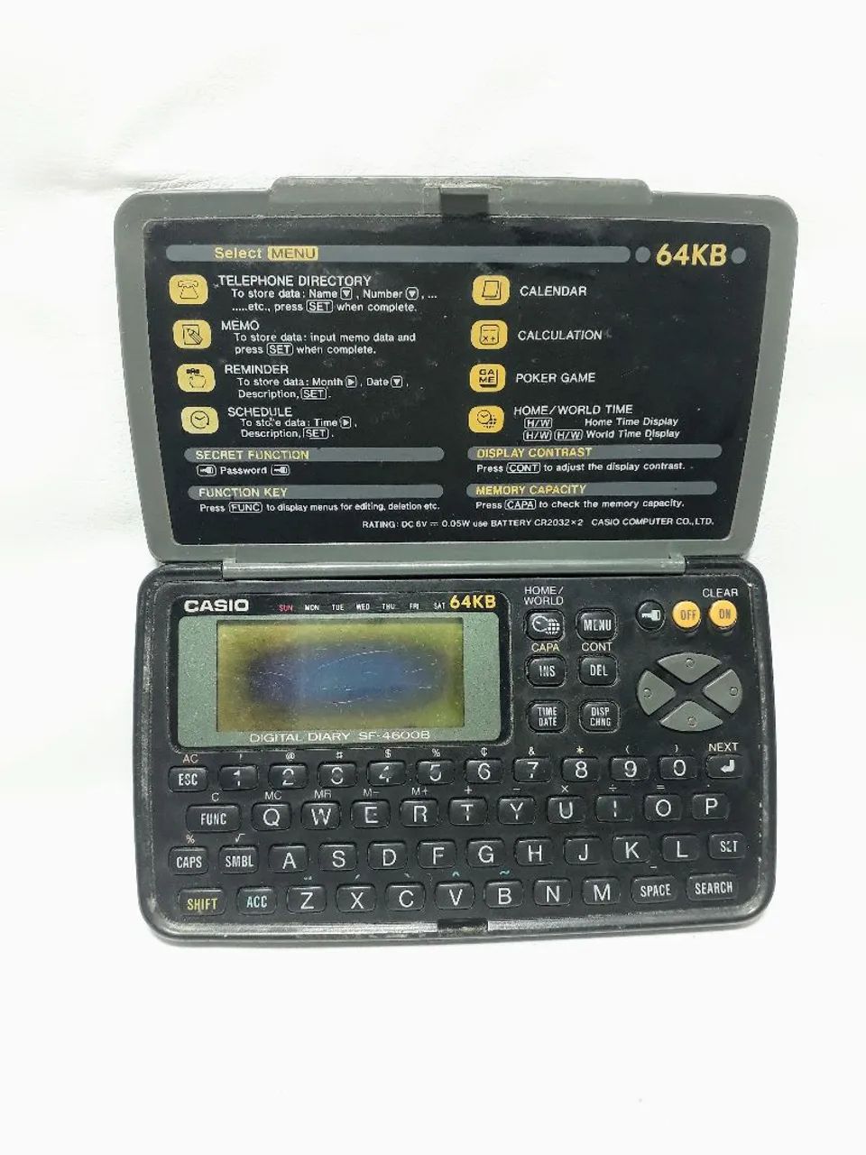 Agenda eletrônica digital Casio SF-4600B