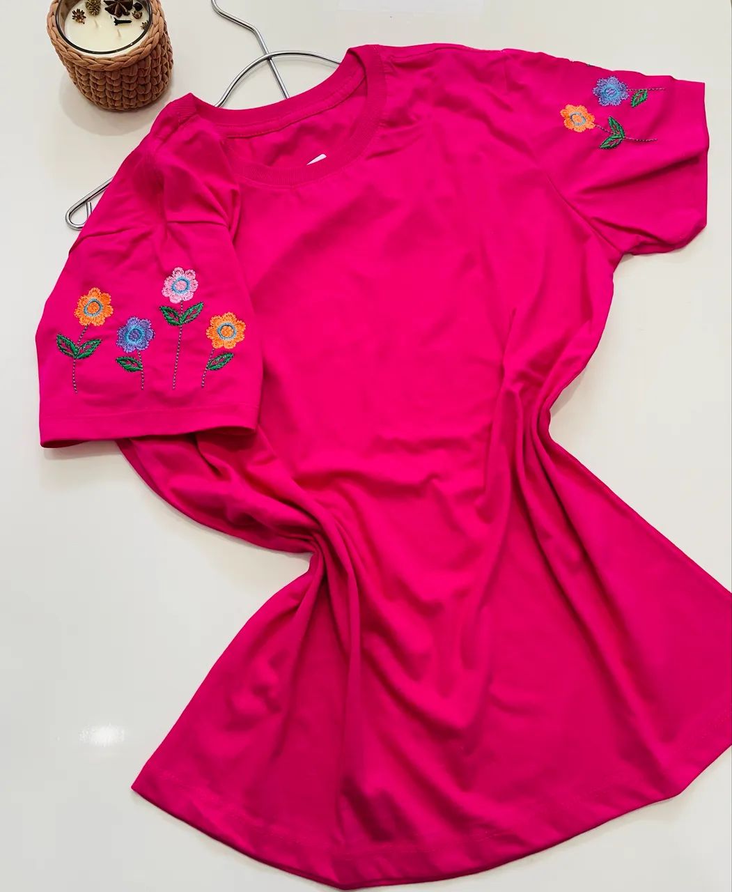 T-shirt feminina 100% algodão  - Foto 4