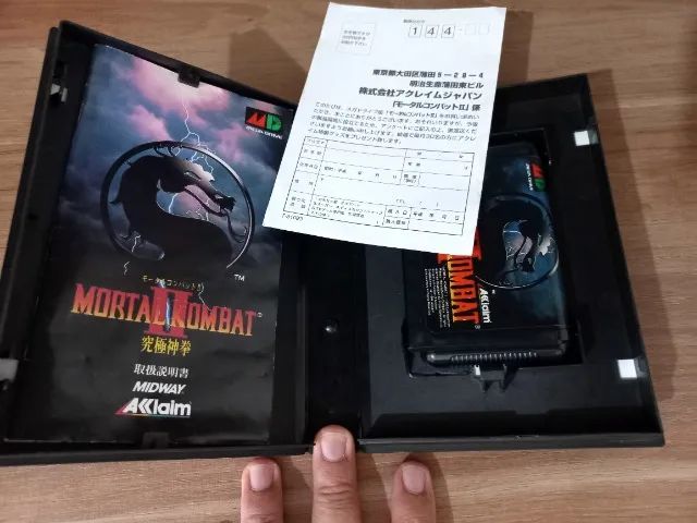 Mortal Kombat 2 Original Japonês CIB Completo Mega Drive - Foto 4