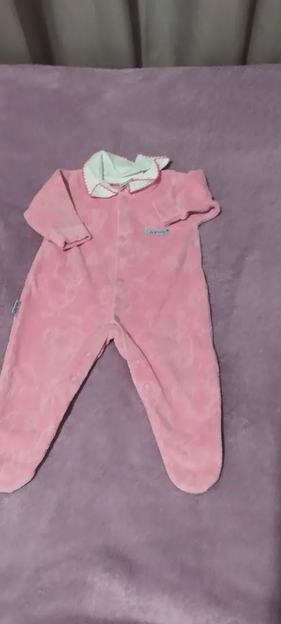 Macacões e bodies para bebê - Rosa - Tamanho P,M,G - Foto 5