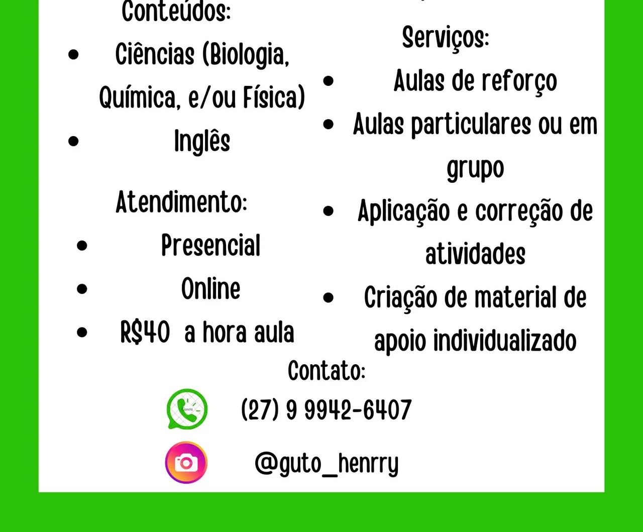 Professor Particular - Ciências, Inglês e reforço escolar - Foto 2