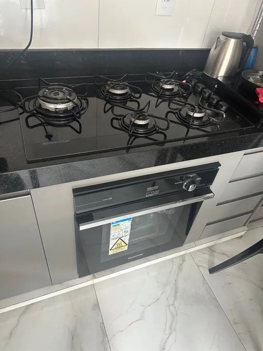 Cooktop bivolt + forno glp 220v Brastemp - NÃO ACEITO PROPOSTA - Foto 3