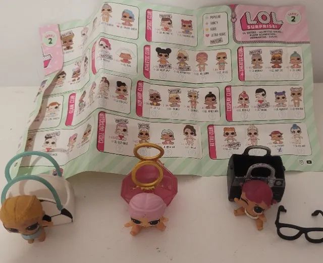 3 bonecas minis Lol originais