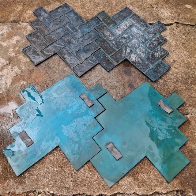 Jogo de forma tijolinho 6 peças seminovo 