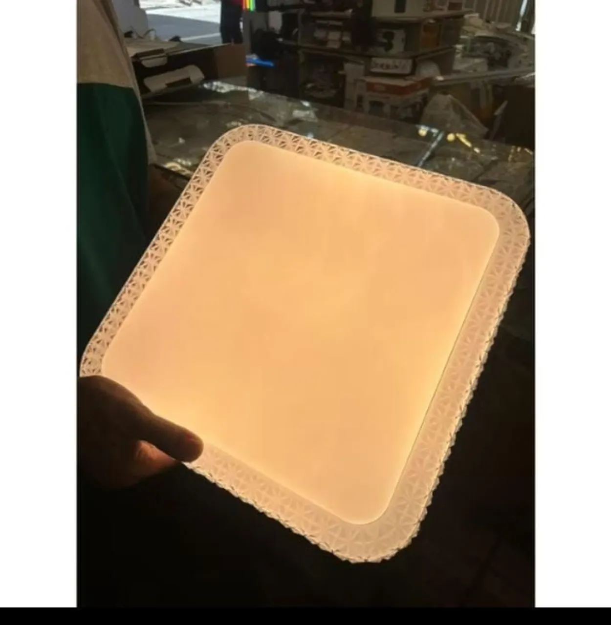Luminária de teto LED quadrada