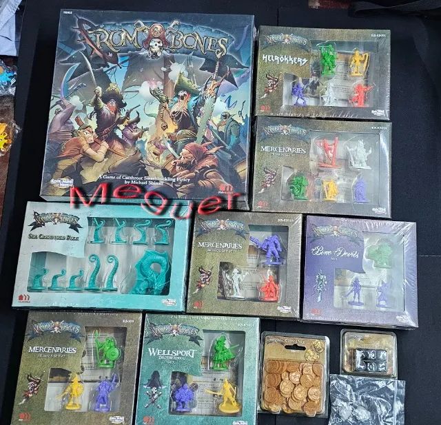 Rum & Bones + extras Novo Boardgame Importado Jogo de Tabuleiro Kickstarter