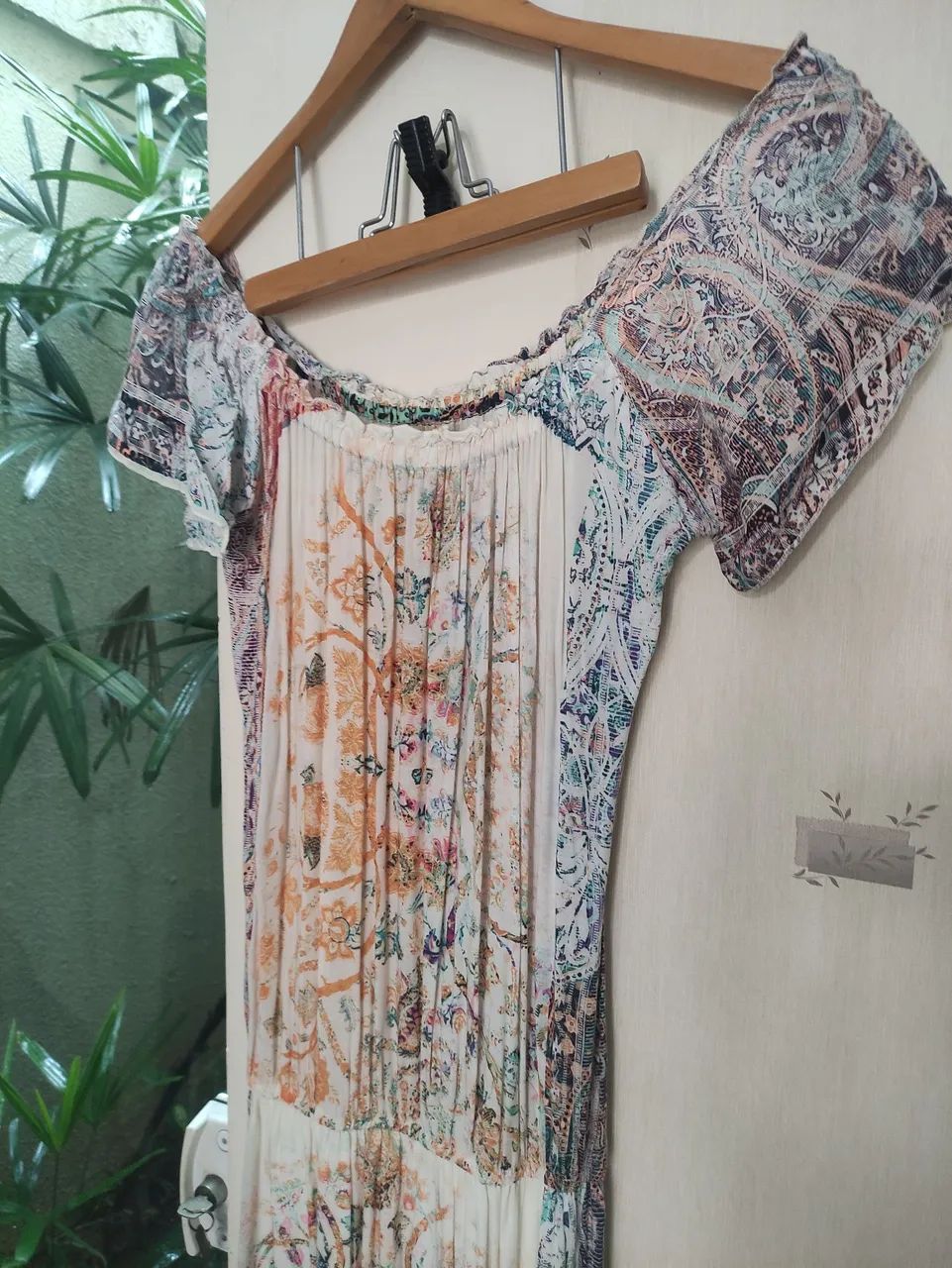 absoluto vestido longo viscose ombro a ombro - Foto 3