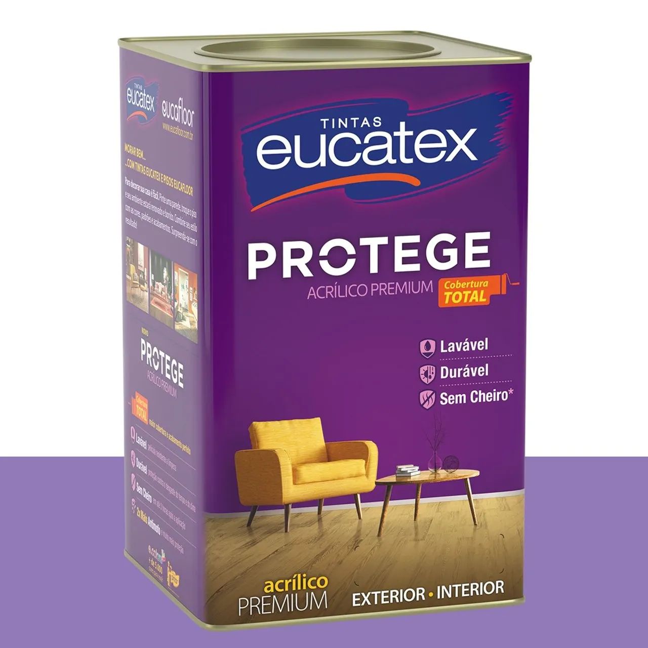 Tinta Acrílica Acetinada Eucatex Cardo 16 L