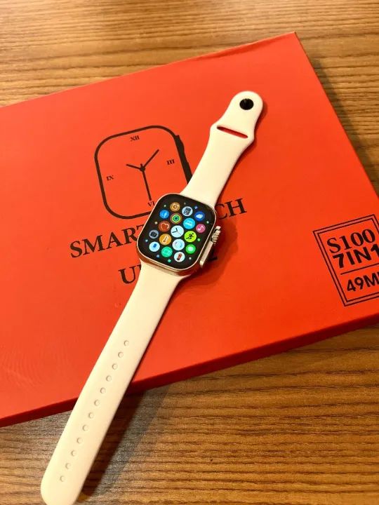 Kit S100 Ultra 2 Smartwatch Relógio Inteligente 7 in 1 Pulseiras