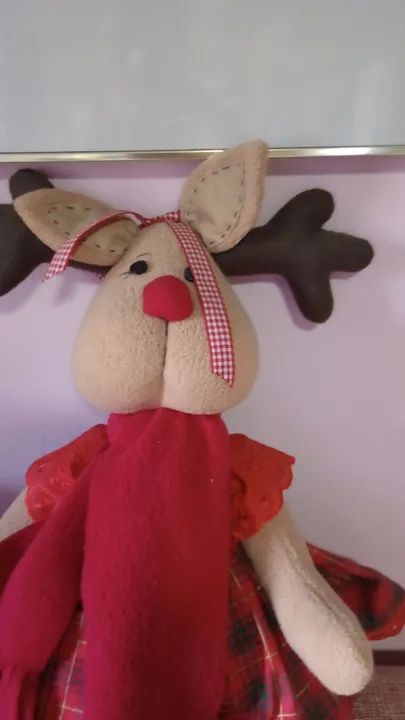 Boneca de Pelúcia Rena - Natalina - Foto 3