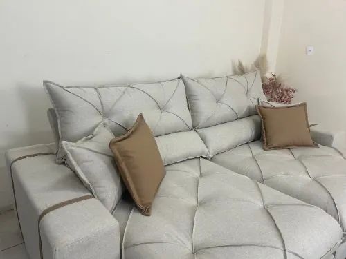 Sofá Retrátil e Reclinável Gran Bello 2.00m- Produto Novo  - Foto 2
