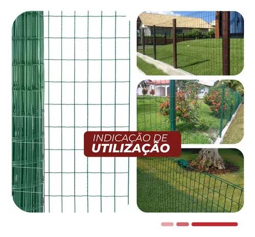 TELA FORTINET MALHA 5X10 FIO 2,5 ROLOS 25 METROS CONSULTE ALTURA - Foto 2