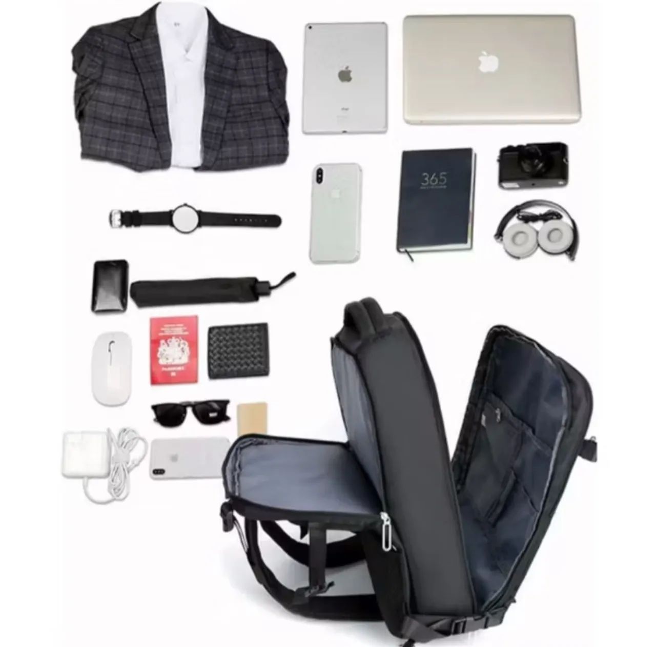 MOCHILA LILÁS EXECUTIVA DE VIAGEM NOTEBOOK GRANDE64520813702017123