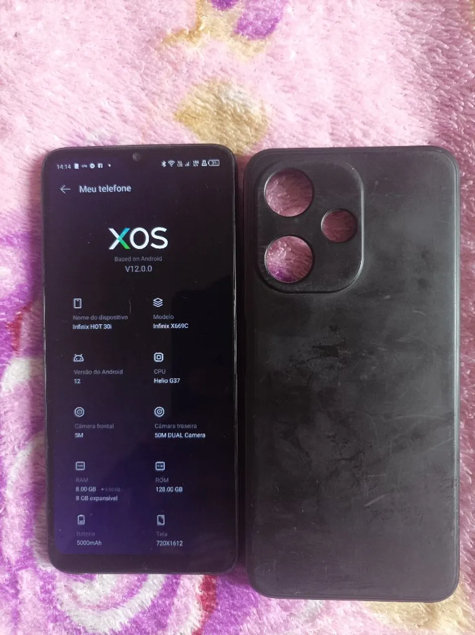 Celular infinix todo bom.
