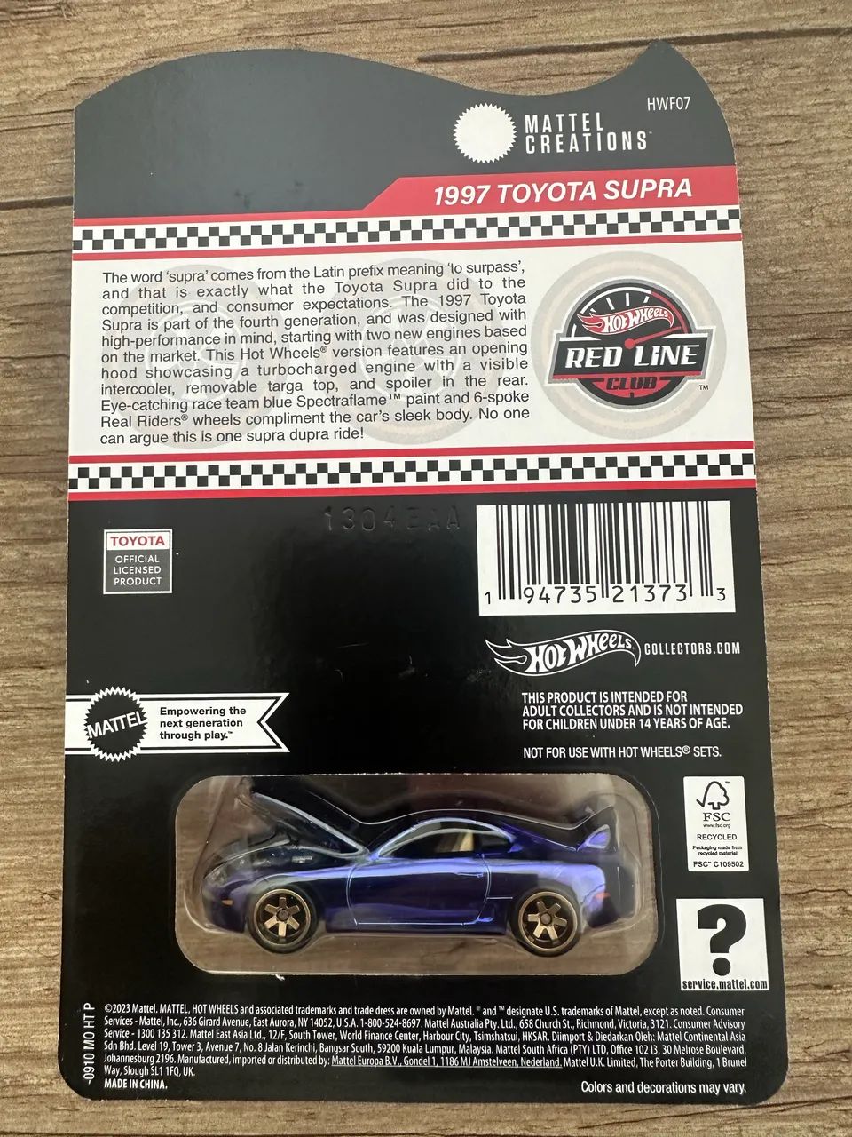 Hot Wheels RLC 1997 Toyota Supra - Hobbies e coleções - Vila