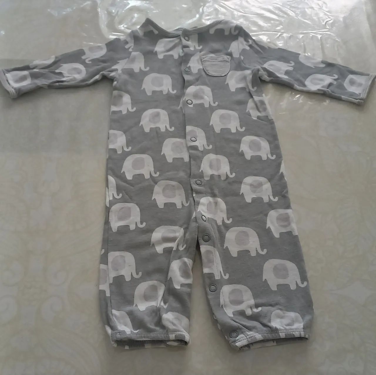 Macacão Bebê Elefante - Cinza - P marca cárter/ S