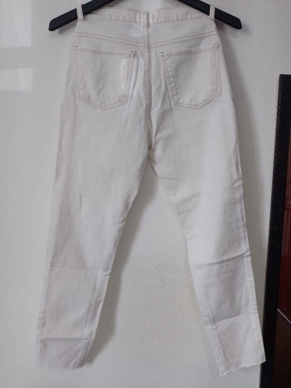 Calça feminina off white - tamanho 36 - Foto 3