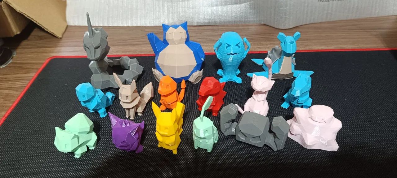 16 Bonecos Pokémon em 3D Impressos