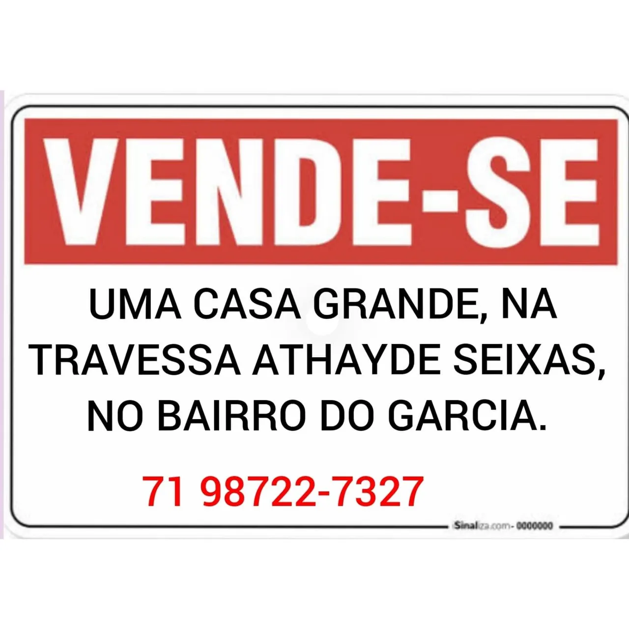 Vende-se casa bairro García!