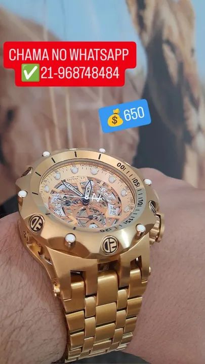 Relógio INVICTA SKELETON MODELO VENOM HIBRIDI MULTIFUNCIONAL 