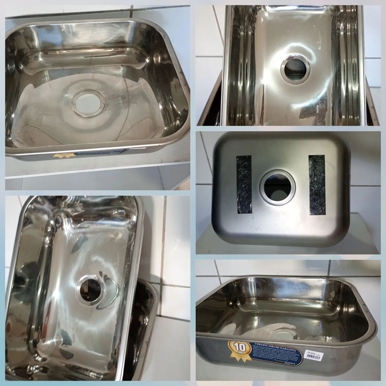 Em Cuba funda inox para pia de cozinha