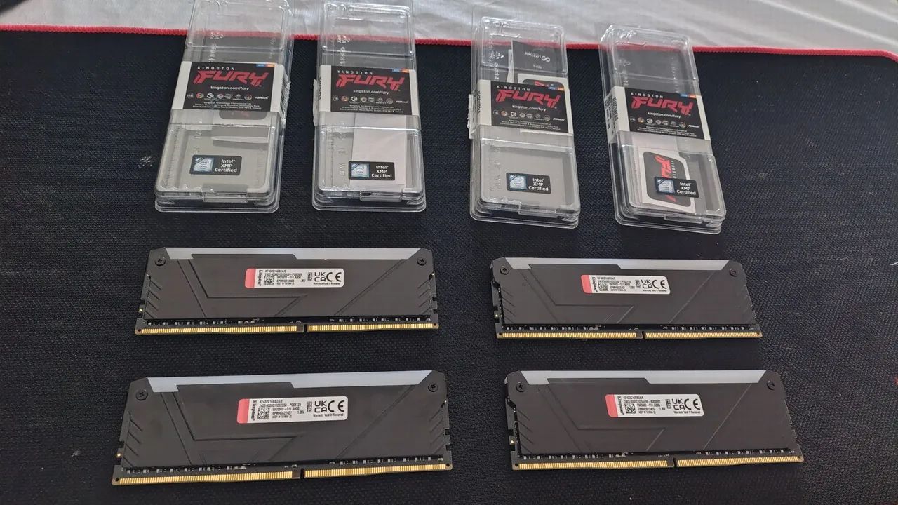 32GB 4x8  Fury Beast RGB 3200Mhz  - Foto 4