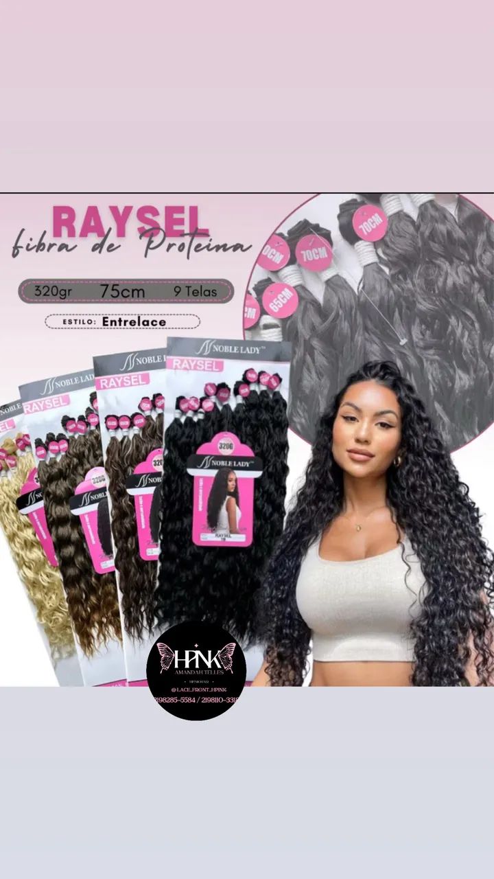 CABRLO NOBRE LADY - RAYSEL  fibra 100% PROTEÍNA MARAVILHOSA 75 cm