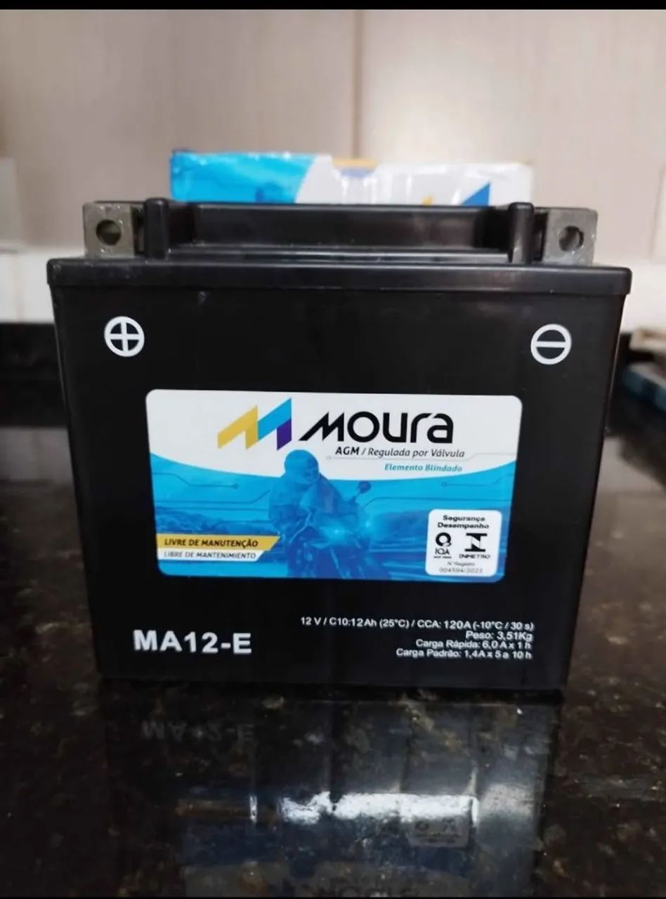 Bateria Moura MA12-E AGM 12V 12Ah