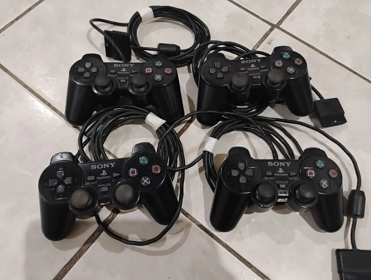 Controles Sony original de PS2 funcionando tudo aceito cartão
