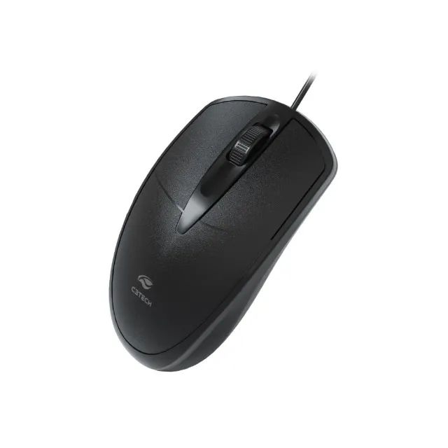 Mouse USB MS-31BK Preto C3Tech - Loja Coimbra Computadores Entregamos - Foto 3