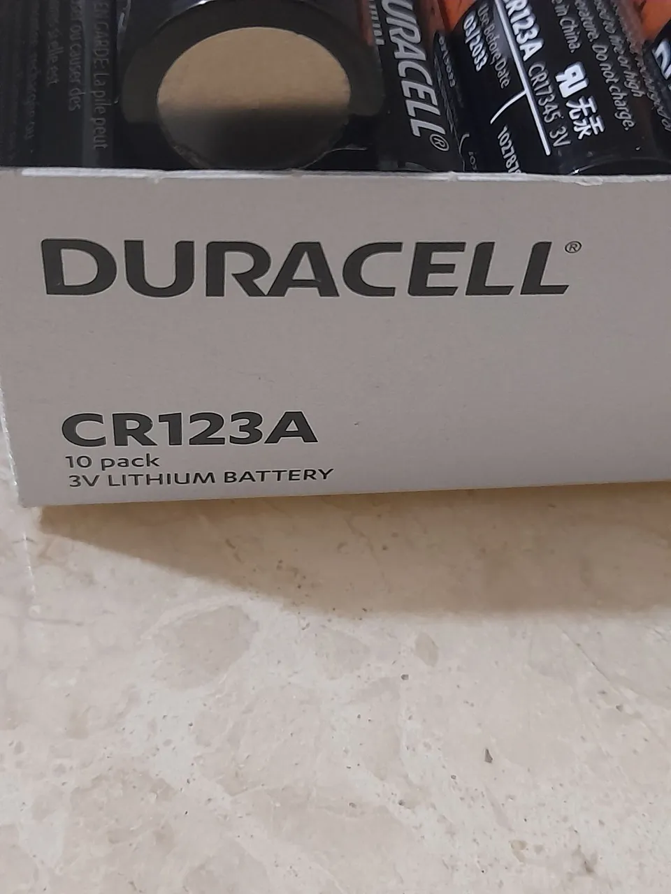 10 Pilhas Duracell CR123A 3V Lítio ,,preço 250,00 reais