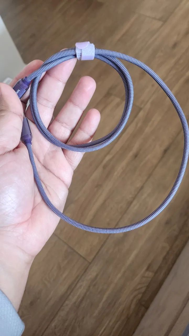Cabo USB-C Tipo C 60W para Android - acabamento premium - Foto 4