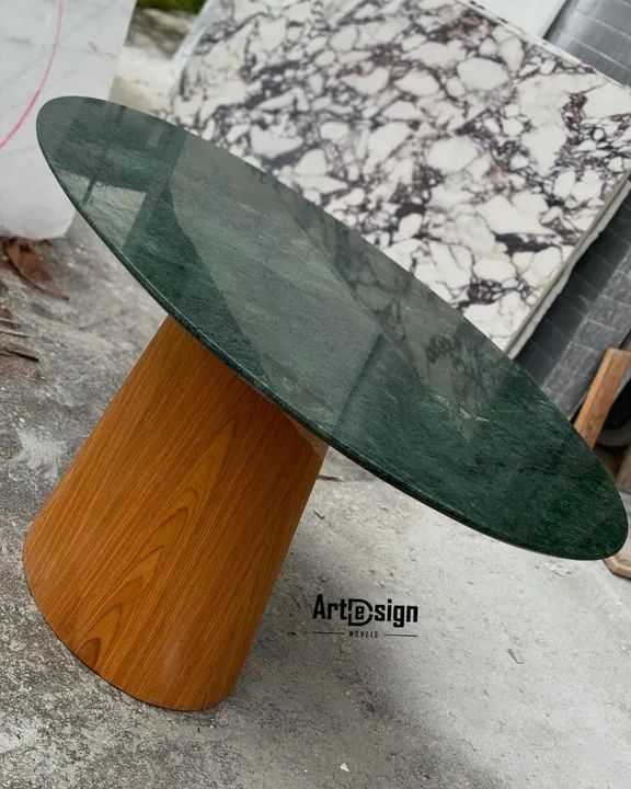 Mesa de Jantar em mármore verde guatemala - Foto 2