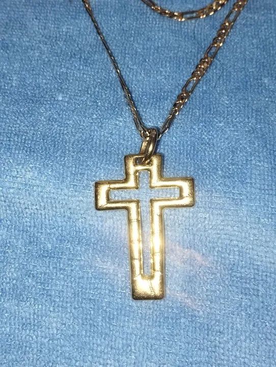 Corrente Rommanel masculina + crucifixo  - Foto 3