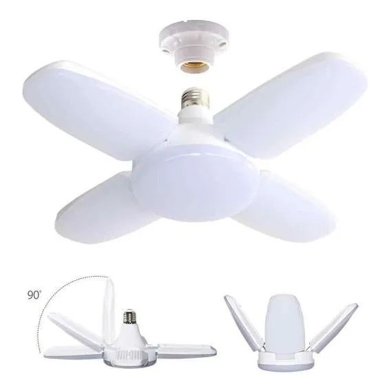 Lâmpada de Teto LED com 4 Braços Ajustáveis - Novo
