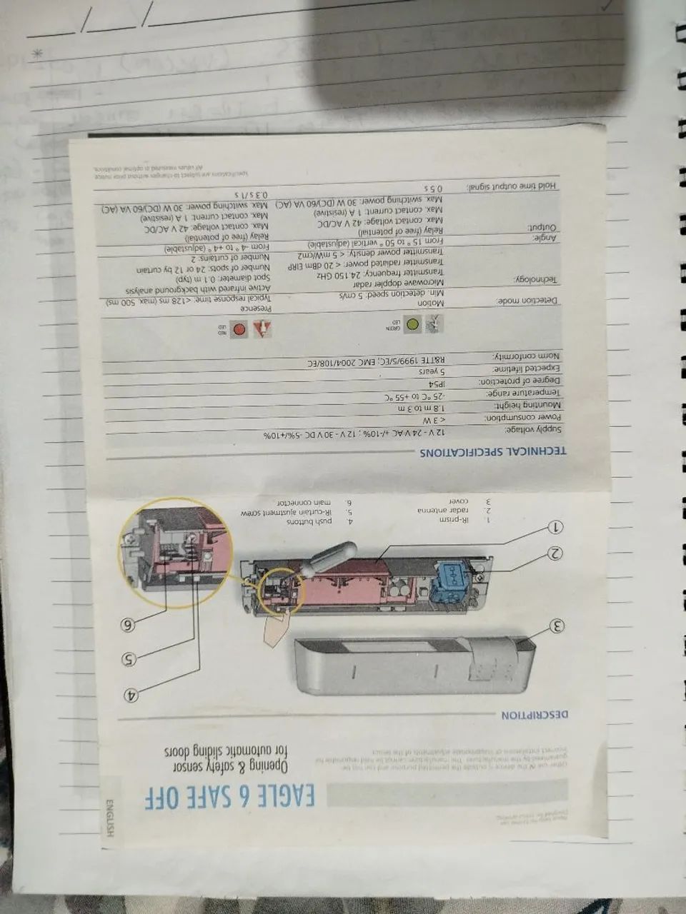 Vendo detector de movimento eagle 6 safe of marca Dorma - Foto 5