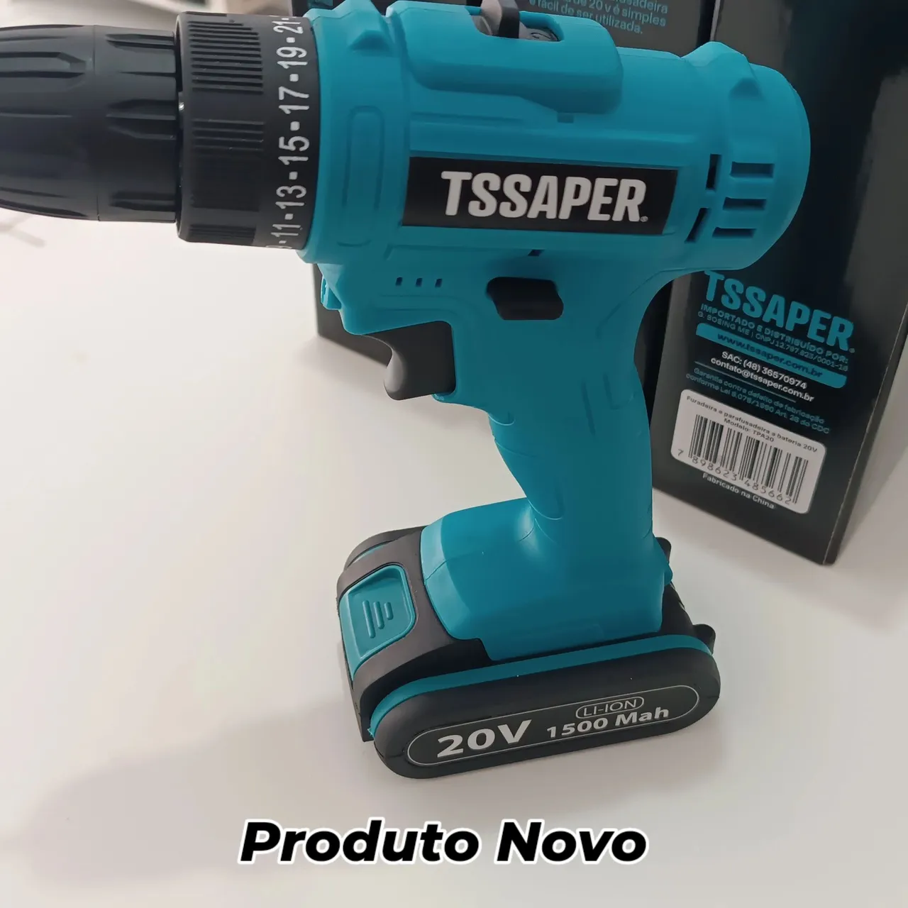 Parafusadeira Furadeira 20v Tssaper