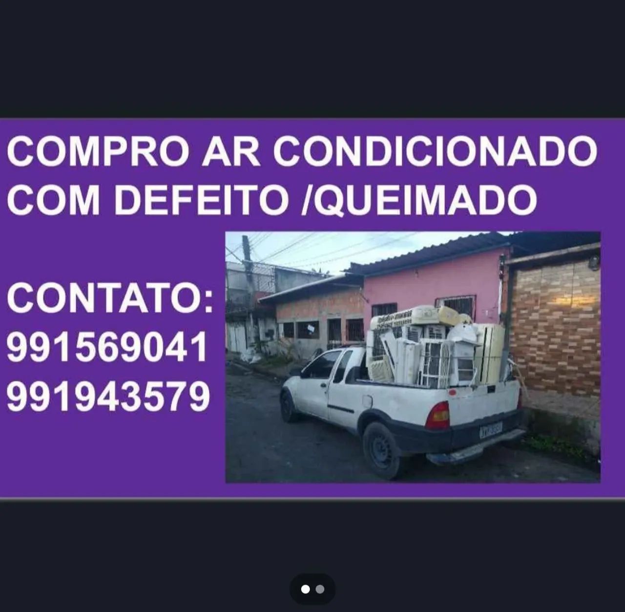 Ar Condicionado com Defeito/Queimado