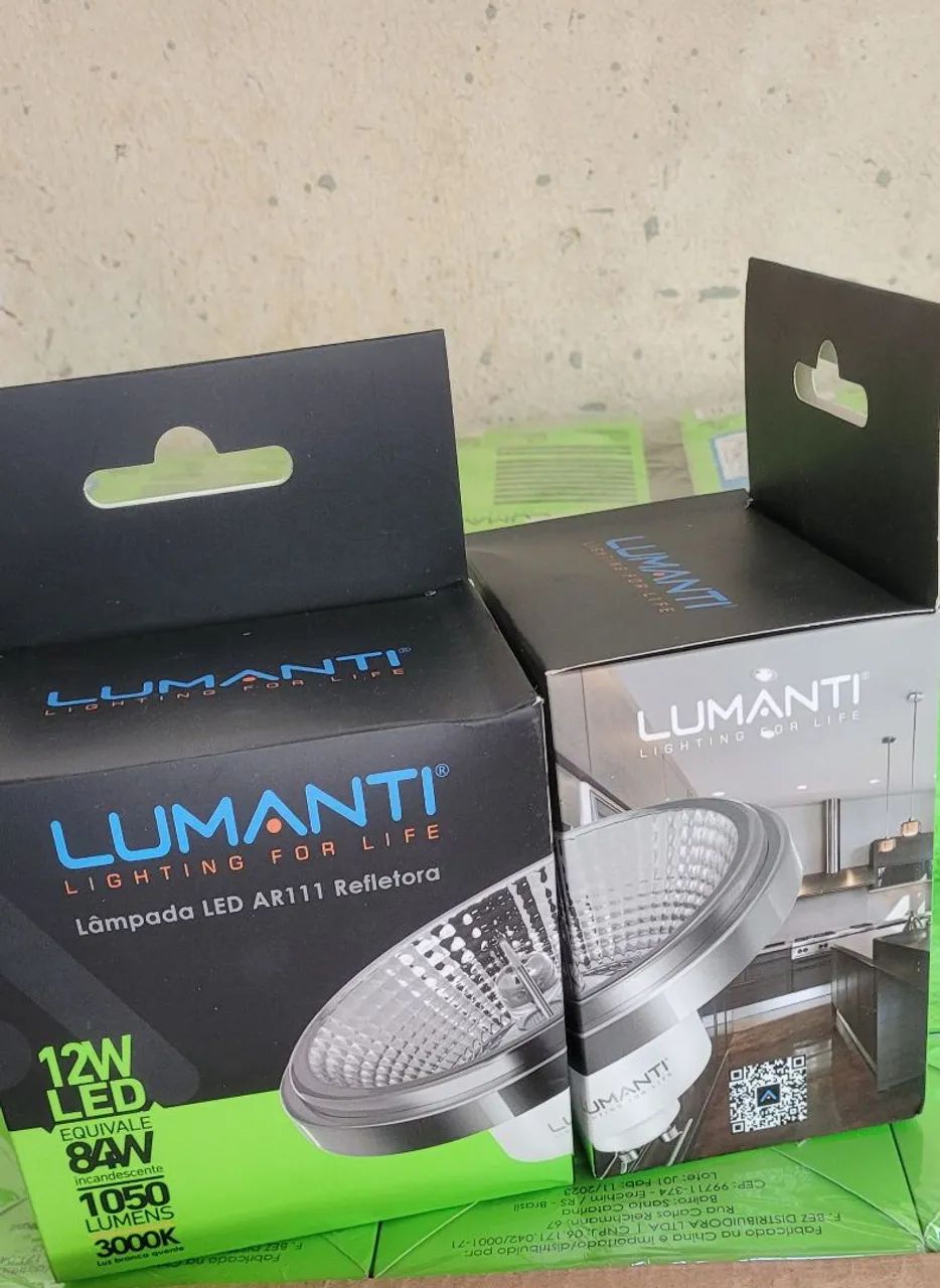 Lote com 34 Lâmpadas LED AR111 12W 3000K - Lumanti