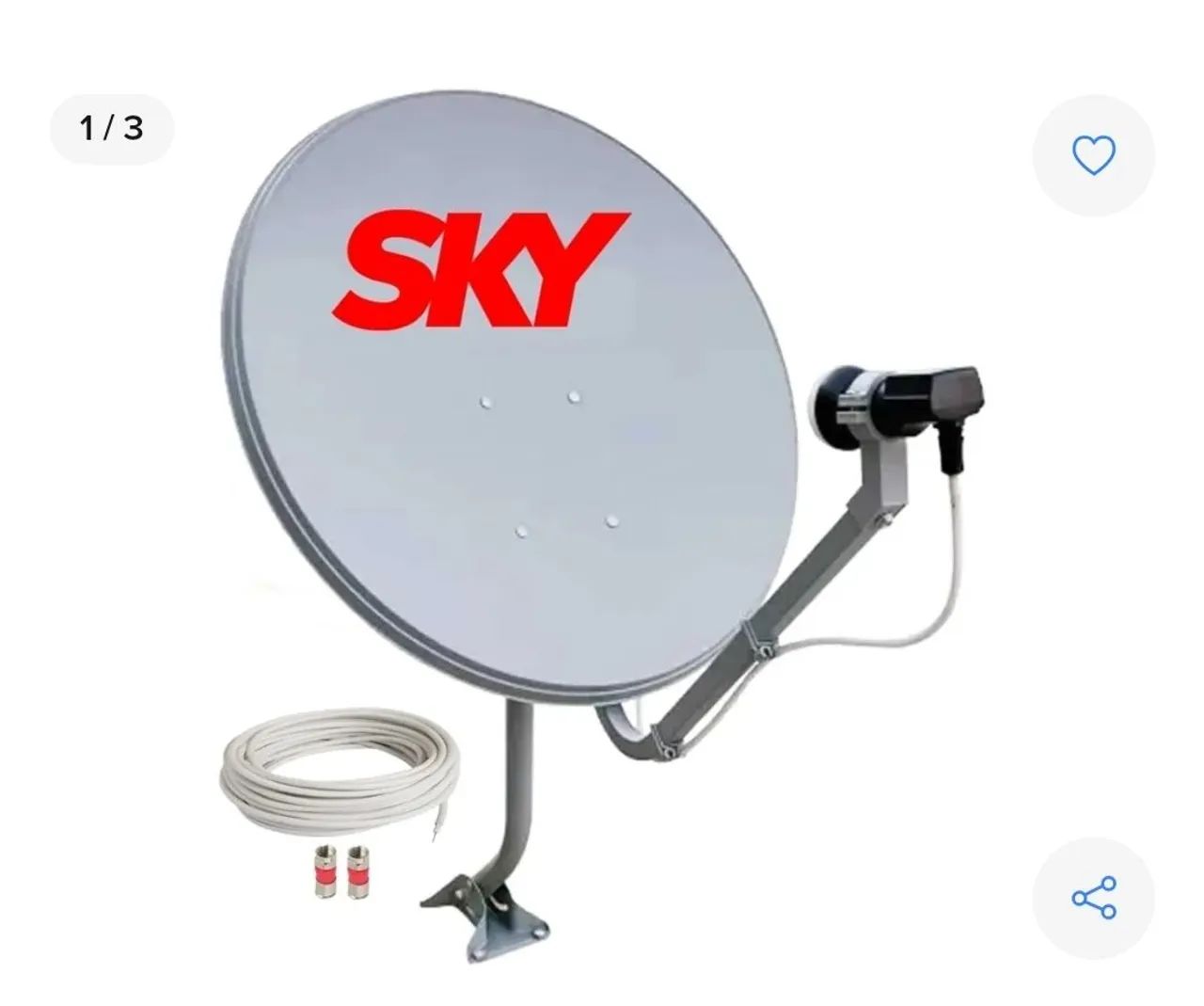 ANTENA DE 60 CM DA SKY - Foto 4