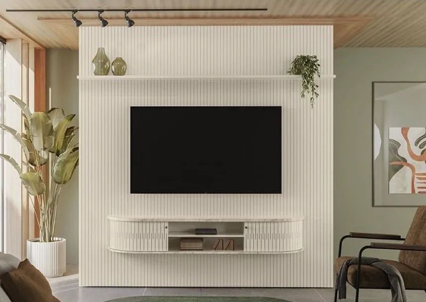 Painel de TV em Madeira com Design Moderno - Foto 2
