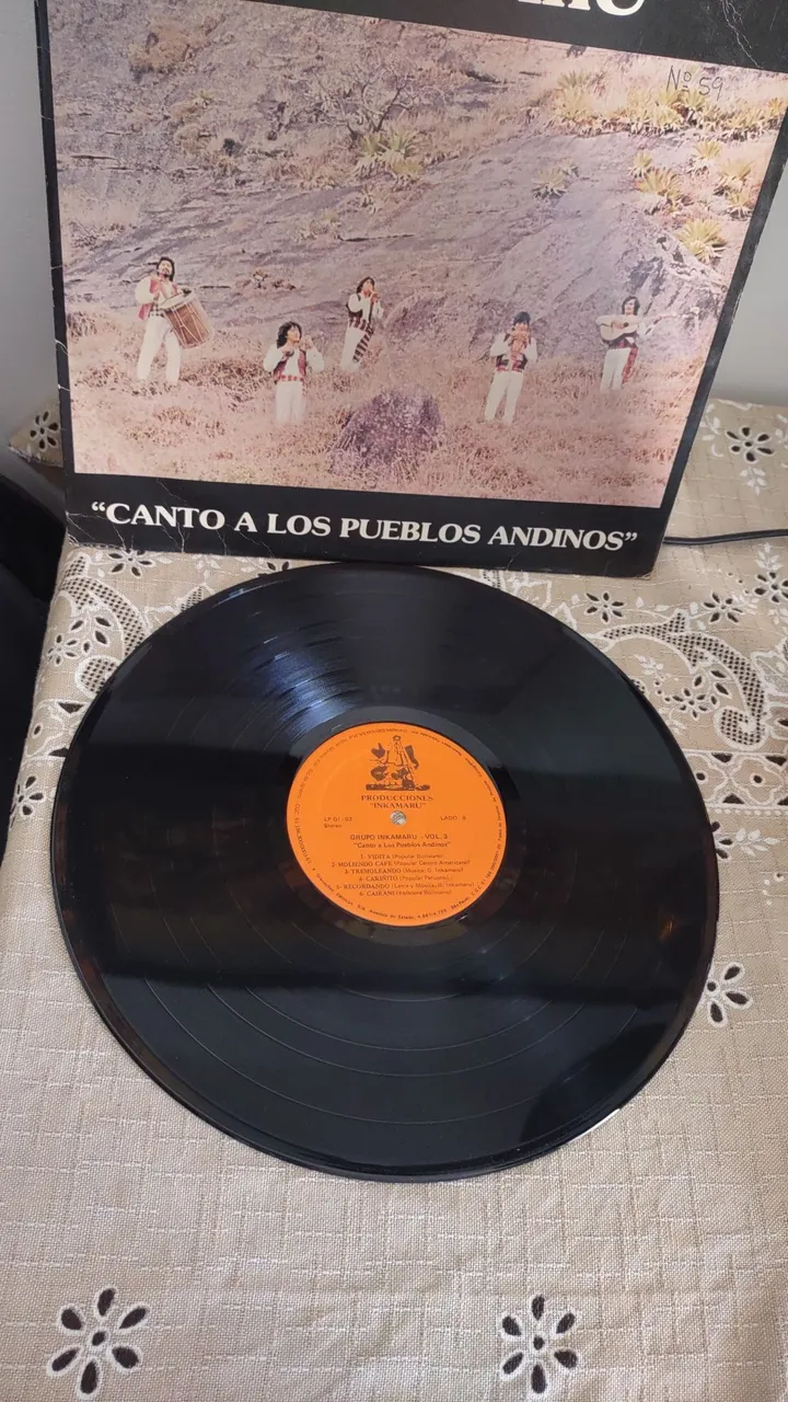 LP Disco de Vinil Canto a los pueblos andinos