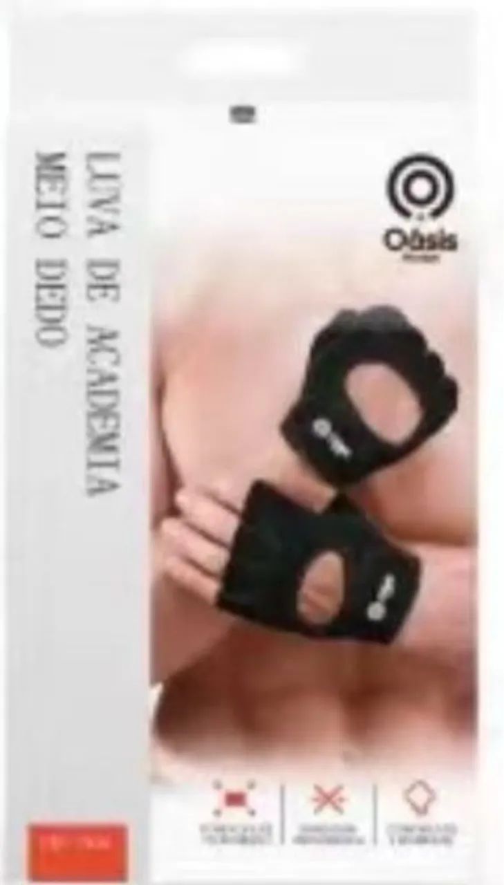 Luva  Para Academia  Treino Musculação Feminina Masculina com Velcro Ciclismo Ginástica - Foto 2
