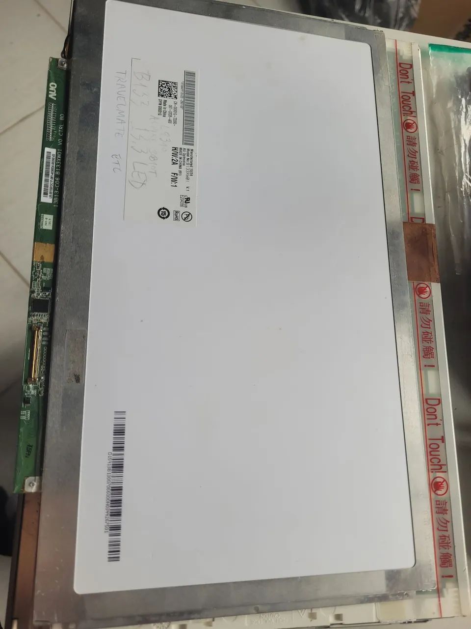 Tela led slim 13.3 b133xw01 v1 acer aspire travelmate etc l *t