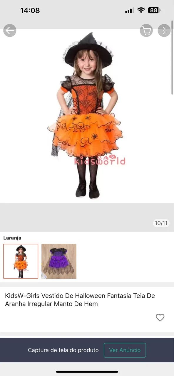 Fantasia Halloween infantil 3-5 anos - Foto 3