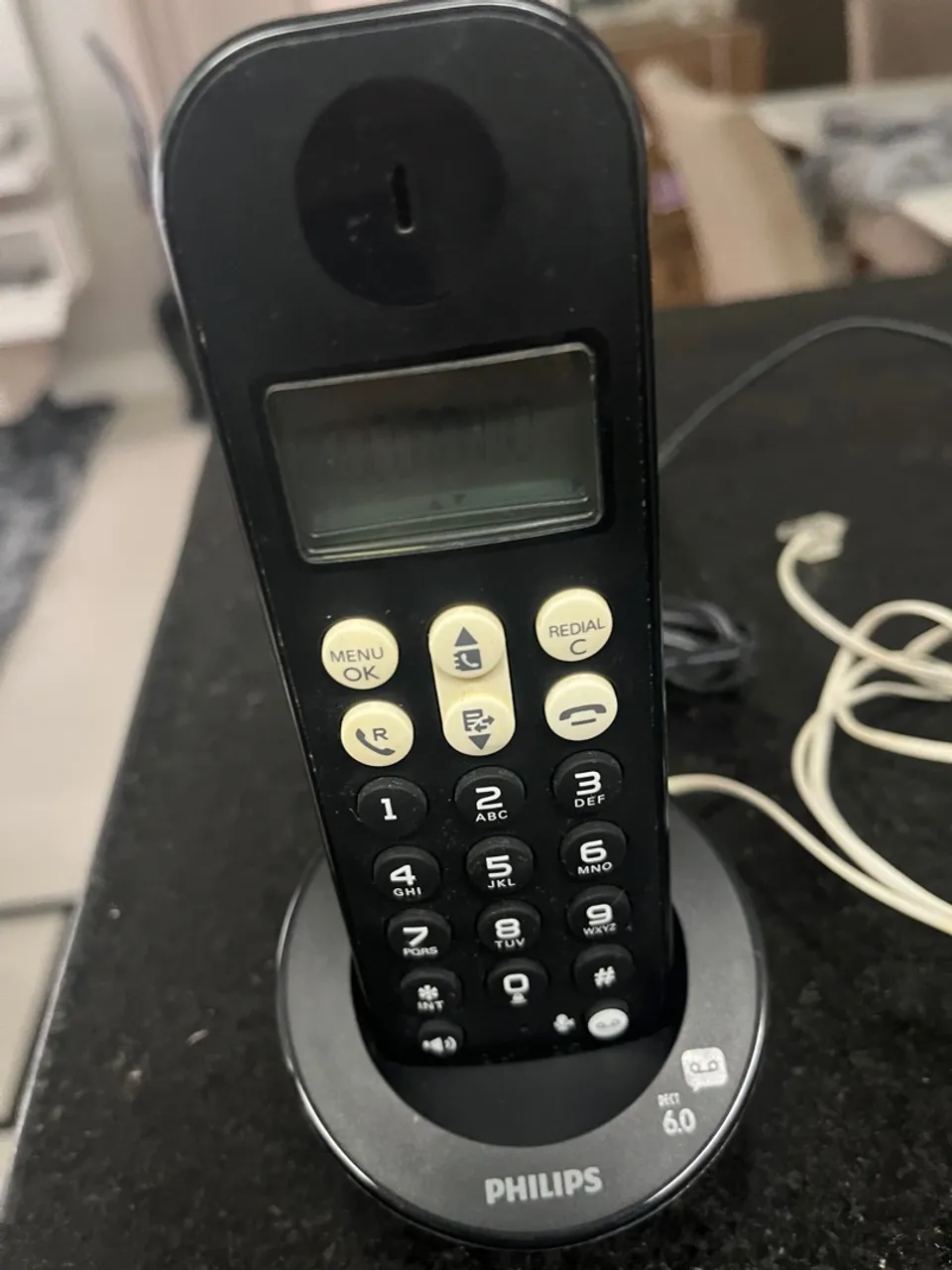 Telefone Fixo Philips com Display e Identificador de Chamadas
