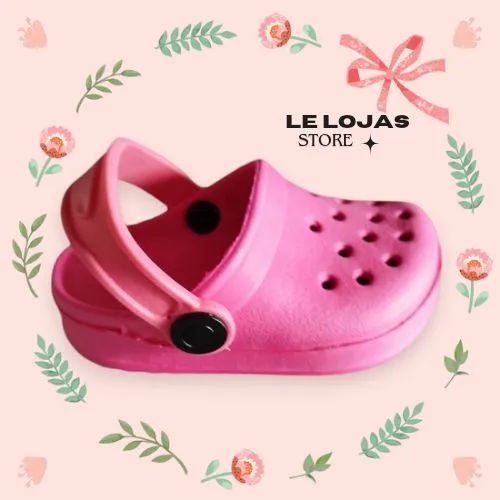 Par de Crocs Baby Babuche Chinelo Papete bebê  infantil criança Unissex Várias cores - Foto 5