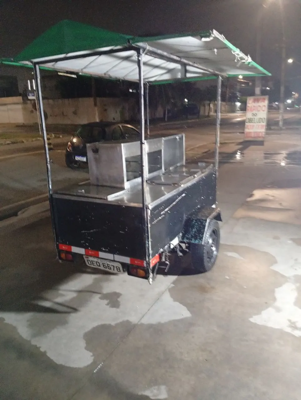 Carrinho de lanches completo e pronto para uso!