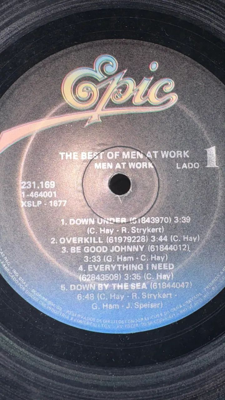 Disco Vinil LP Men At Work - The Best Of - Foto 2